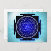 sri yantra Postkarte (Vorne/Hinten)