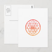 Sri Yantra Postkarte (Vorne/Hinten)