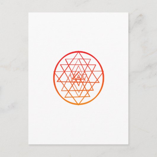 Sri Yantra Postkarte (Vorderseite)