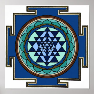 Sri Yantra Print Poster