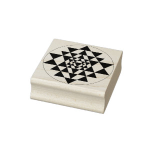 Sri Yantra Rubber Briefmarke Gummistempel