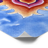 Sri Yantra Rundmotiv Poster (Ecke)