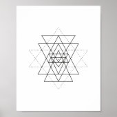 Sri Yantra Sacred Geometred Wall Art Poster (Vorne)