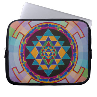 Sri Yantra Schoss-Spitzen-Hülse Laptopschutzhülle