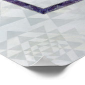 Sri Yantra / Sri Chakra Gemstone und Perle Poster (Ecke)