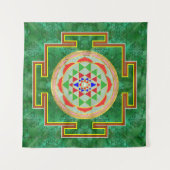 Sri Yantra/Sri Chakra in der Farbe Wandteppich (Vorderseite (Horizontal))