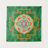Sri Yantra/Sri Chakra in der Farbe Wandteppich (Vorderseite)