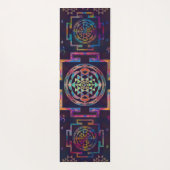 Sri Yantra/Sri Chakra in der Farbe Yogamatte (Rückseite)