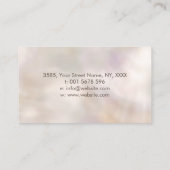 Sri Yantra / Sri Chakra in der Lotus-Blume Visitenkarte (Rückseite)