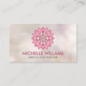 Sri Yantra / Sri Chakra in der Lotus-Blume Visitenkarte (Vorderseite)