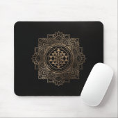 Sri Yantra / Sri Chakra in Goldlotus Mousepad (Mit Mouse)