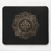 Sri Yantra / Sri Chakra in Goldlotus Mousepad (Vorne)
