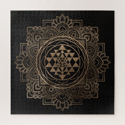 Sri Yantra / Sri Chakra in Goldlotus Puzzle (Vertikal)