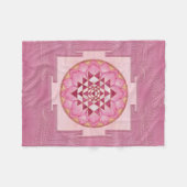 Sri Yantra / Sri Chakra in Lotus Fleecedecke (Vorderseite (Horizontal))