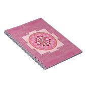 Sri Yantra / Sri Chakra in Lotus Notizblock (Rechte Seite)