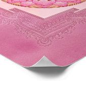 Sri Yantra / Sri Chakra in lotus Poster (Ecke)