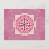 Sri Yantra / Sri Chakra in lotus Postkarte (Vorderseite)