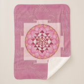 Sri Yantra / Sri Chakra in Lotus Sherpadecke (Vorderseite)