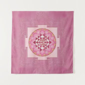 Sri Yantra / Sri Chakra in lotus Wandteppich (Vorderseite (Horizontal))