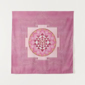 Sri Yantra / Sri Chakra in lotus Wandteppich (Vorderseite)