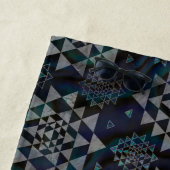 Sri Yantra/Sri Chakra Ohrschnecken-Muschel und Strandtuch (Beispiel)