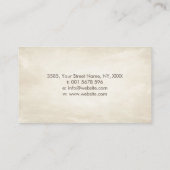 Sri Yantra / Sri Chakra Wasserfarbe Visitenkarte (Rückseite)