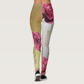 Sri Yantra und der Anteil der Rose II - Leggings (Rückseite)