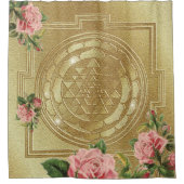 SRI YANTRA und der Scent of Rose - Duschvorhang (Vorderseite)