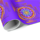 SRI YANTRA voll gefärbt + Ihre Ideen Geschenkpapier (Rolleneckpunkt)