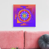 SRI YANTRA voll gefärbt + Ihre Ideen Leinwanddruck (Insitu (Wohnzimmer))