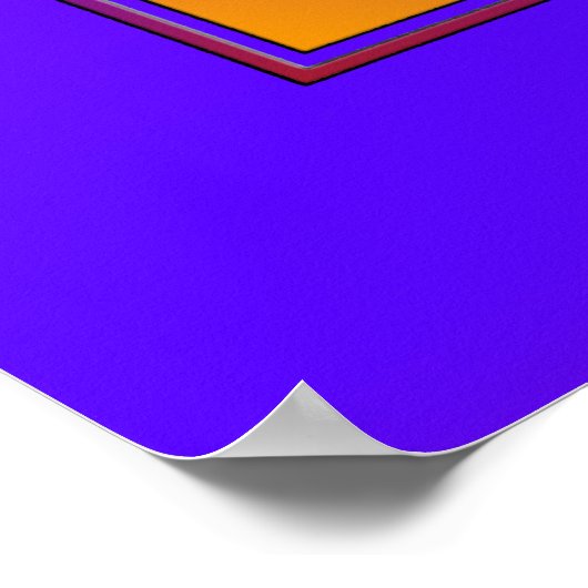 SRI YANTRA voll gefärbt + Ihre Ideen Poster (Ecke)