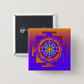 SRI YANTRA Vollfarbe + Ihre Ideen Button (Vorne & Hinten)