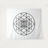 Sri Yantra Wandteppich (Vorderseite (Horizontal))