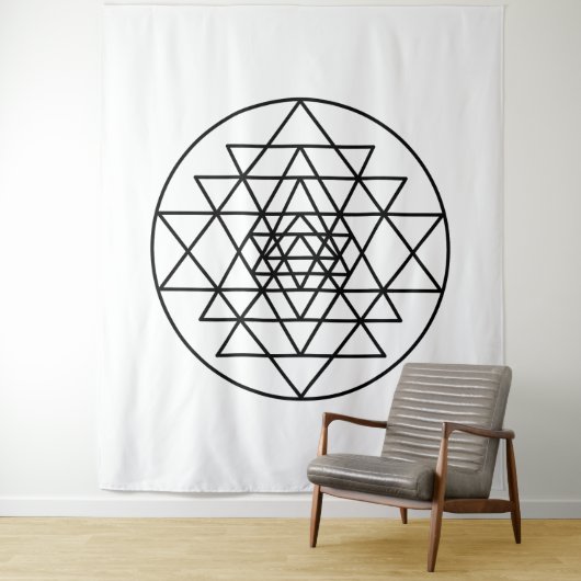 Sri Yantra Wandteppich (Beispiel)