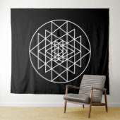 Sri Yantra Wandteppich (Beispiel (Horizontal))