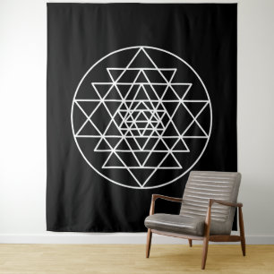 Sri Yantra Wandteppich
