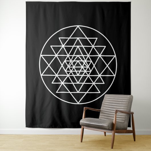 Sri Yantra Wandteppich (Beispiel)