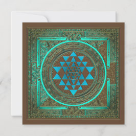Sri Yantra Water Glow - Einladungskarte Einladung