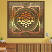 SriChakra Yoga Meditation Leinwand Indien Symbol (Insitu (Wohnzimmer))