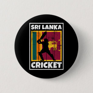 Srilankischer Cricket-Fan-Flagge von Sri Lanka Cri Button