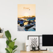 Srinagar, Indien - Dal Lake Shikara-Boote Poster (Heimbüro)