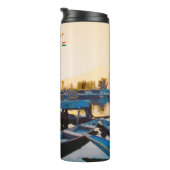 Srinagar, Indien - Dal Lake Shikara-Boote Thermosbecher (Nach rechts gedreht)