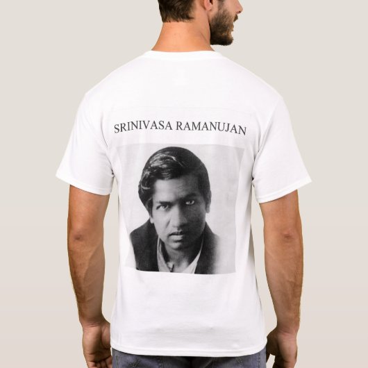 Srinivasa Ramanujan phantastischste Mathematikerin T-Shirt (Rückseite)