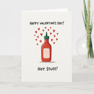 Sriracha Heiratsantrag-Valentinskarte Karte