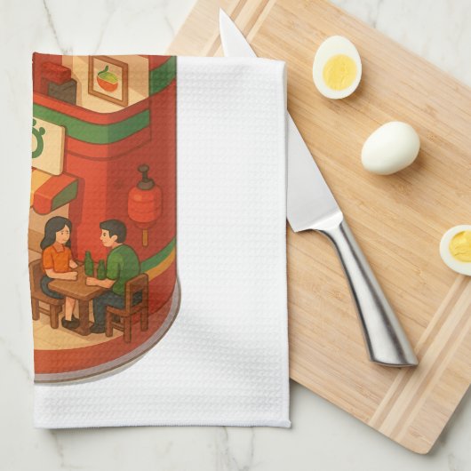 Sriracha Pho Shop Geschirrtuch (Viertel Falte)