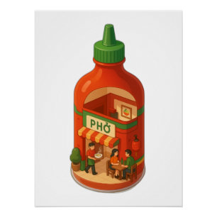 Sriracha Pho Shop Poster
