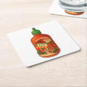 Sriracha Pho Shop Rechteckiger Pappuntersetzer (angewinkelt)