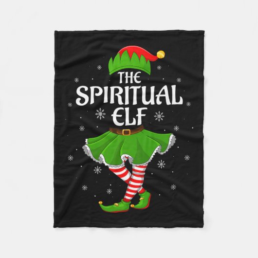 Sritual Elf Christmas Family Girls Women Elf Squad Fleecedecke (Vorderseite)