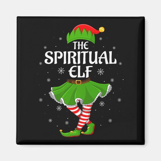 Sritual Elf Christmas Family Girls Women Elf Squad Magnet (Vorne)