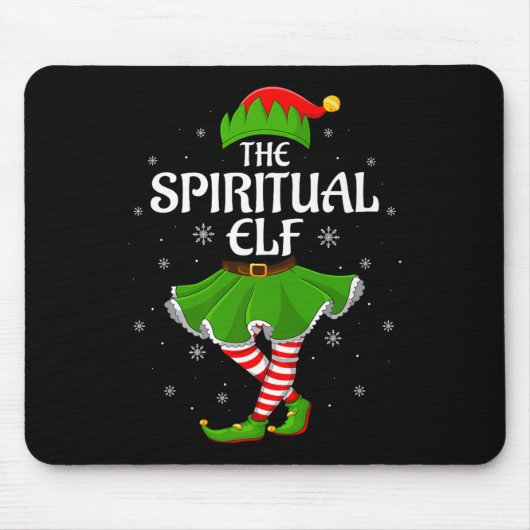 Sritual Elf Christmas Family Girls Women Elf Squad Mousepad (Vorne)